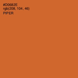 #D0682E - Piper Color Image