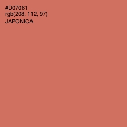 #D07061 - Japonica Color Image