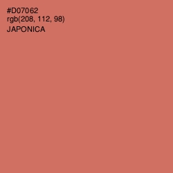 #D07062 - Japonica Color Image
