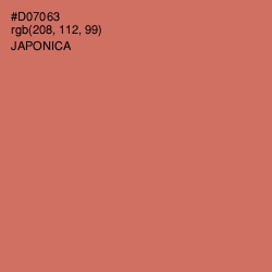 #D07063 - Japonica Color Image