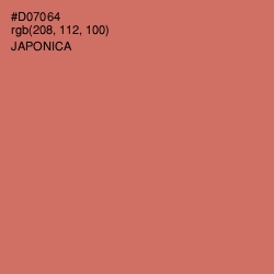 #D07064 - Japonica Color Image