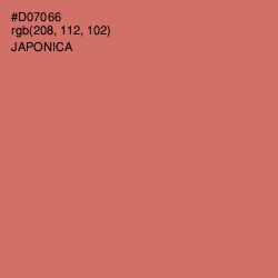 #D07066 - Japonica Color Image