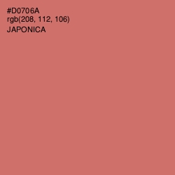 #D0706A - Japonica Color Image