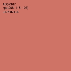 #D07367 - Japonica Color Image