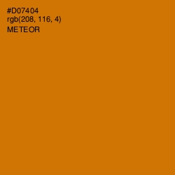 #D07404 - Meteor Color Image