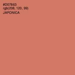 #D07863 - Japonica Color Image