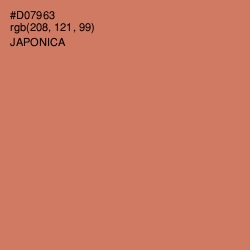 #D07963 - Japonica Color Image