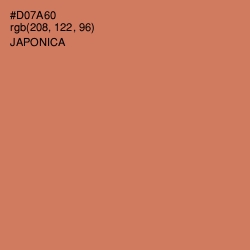 #D07A60 - Japonica Color Image