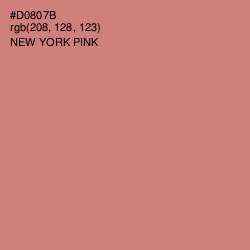 #D0807B - New York Pink Color Image