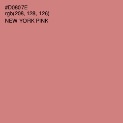 #D0807E - New York Pink Color Image