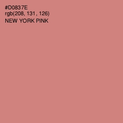 #D0837E - New York Pink Color Image
