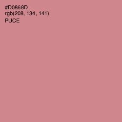 #D0868D - Puce Color Image