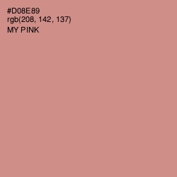 #D08E89 - My Pink Color Image