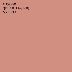 #D08F80 - My Pink Color Image