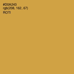 #D0A243 - Roti Color Image