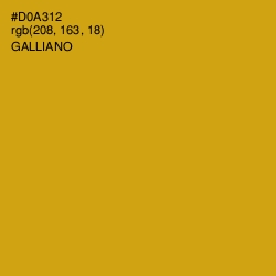 #D0A312 - Galliano Color Image