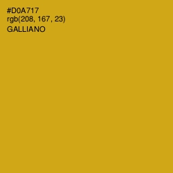 #D0A717 - Galliano Color Image