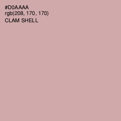 #D0AAAA - Clam Shell Color Image