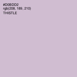 #D0BDD2 - Thistle Color Image