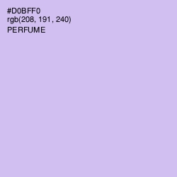 #D0BFF0 - Perfume Color Image