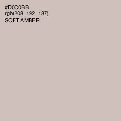 #D0C0BB - Soft Amber Color Image