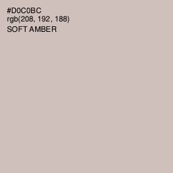 #D0C0BC - Soft Amber Color Image