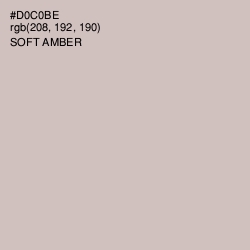 #D0C0BE - Soft Amber Color Image