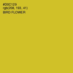 #D0C129 - Bird Flower Color Image