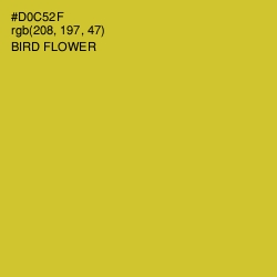 #D0C52F - Bird Flower Color Image