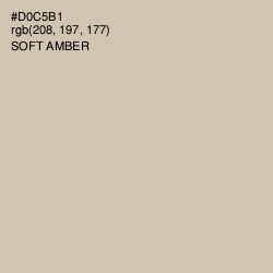 #D0C5B1 - Soft Amber Color Image
