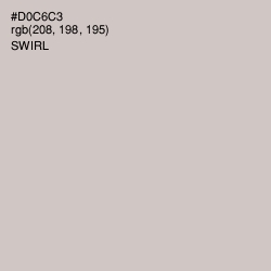 #D0C6C3 - Swirl Color Image