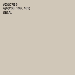 #D0C7B9 - Sisal Color Image