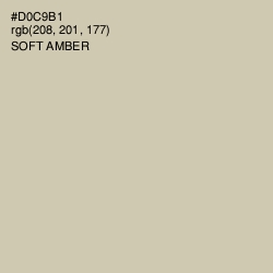 #D0C9B1 - Soft Amber Color Image