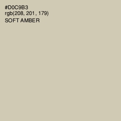 #D0C9B3 - Soft Amber Color Image