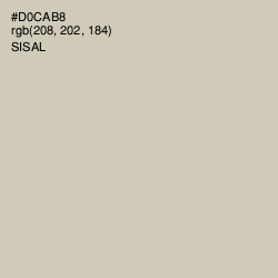 #D0CAB8 - Sisal Color Image