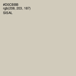 #D0CBBB - Sisal Color Image