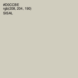 #D0CCBE - Sisal Color Image