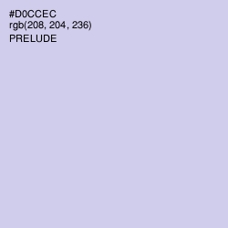 #D0CCEC - Prelude Color Image