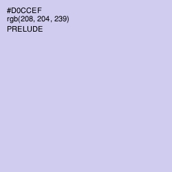 #D0CCEF - Prelude Color Image