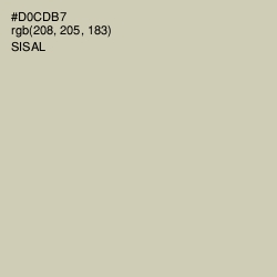 #D0CDB7 - Sisal Color Image