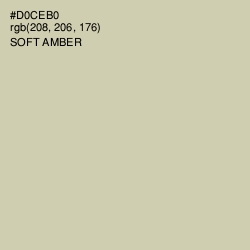 #D0CEB0 - Soft Amber Color Image