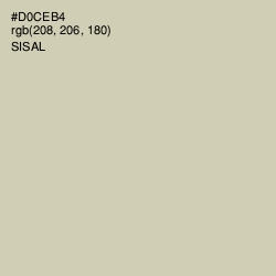 #D0CEB4 - Sisal Color Image