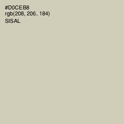 #D0CEB8 - Sisal Color Image