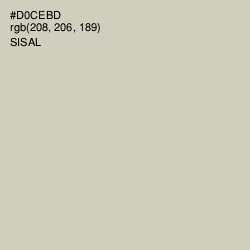 #D0CEBD - Sisal Color Image