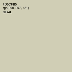 #D0CFB5 - Sisal Color Image