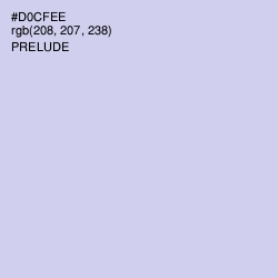#D0CFEE - Prelude Color Image
