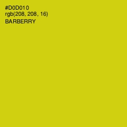 #D0D010 - Barberry Color Image