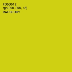 #D0D012 - Barberry Color Image