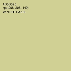 #D0D095 - Winter Hazel Color Image