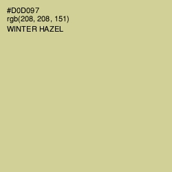 #D0D097 - Winter Hazel Color Image